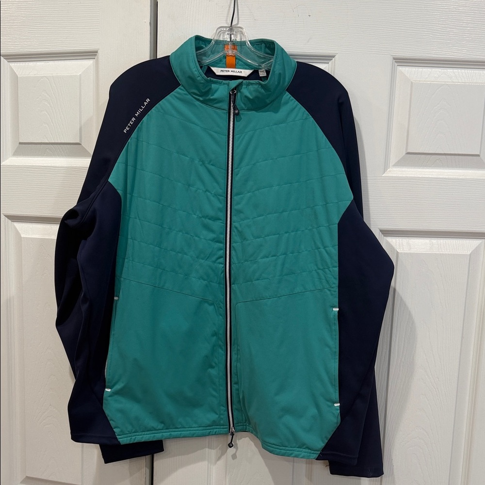 Peter Millar Merge Elite Teal and Navy Blue Men's Jacket